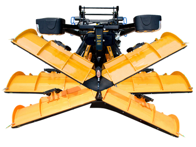 Meyer Super-V shown with all possible blade positioning.